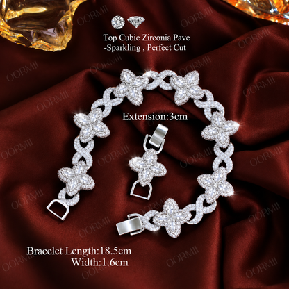 Aeris Clover Link Chain Bracelet