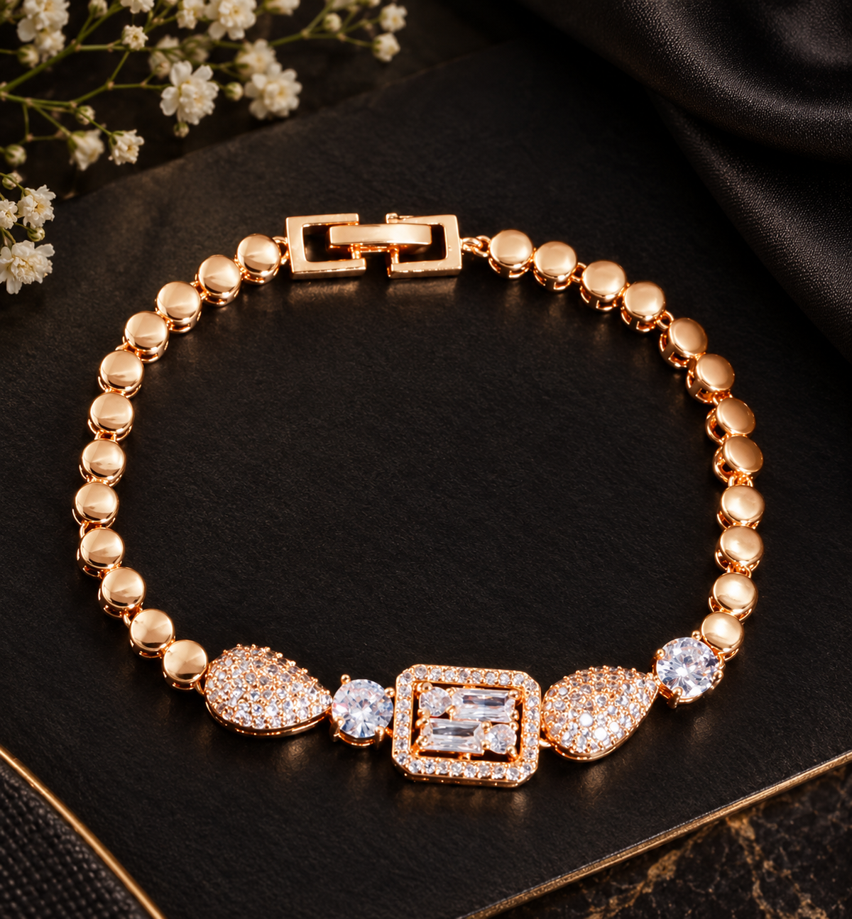 Square Pendant Bracelet