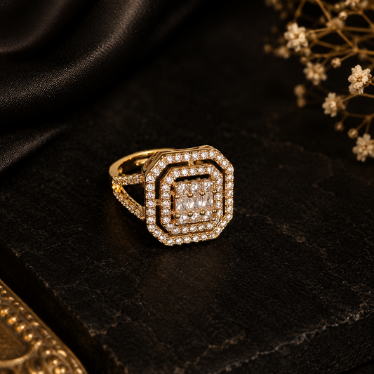 Square Pendant Ring