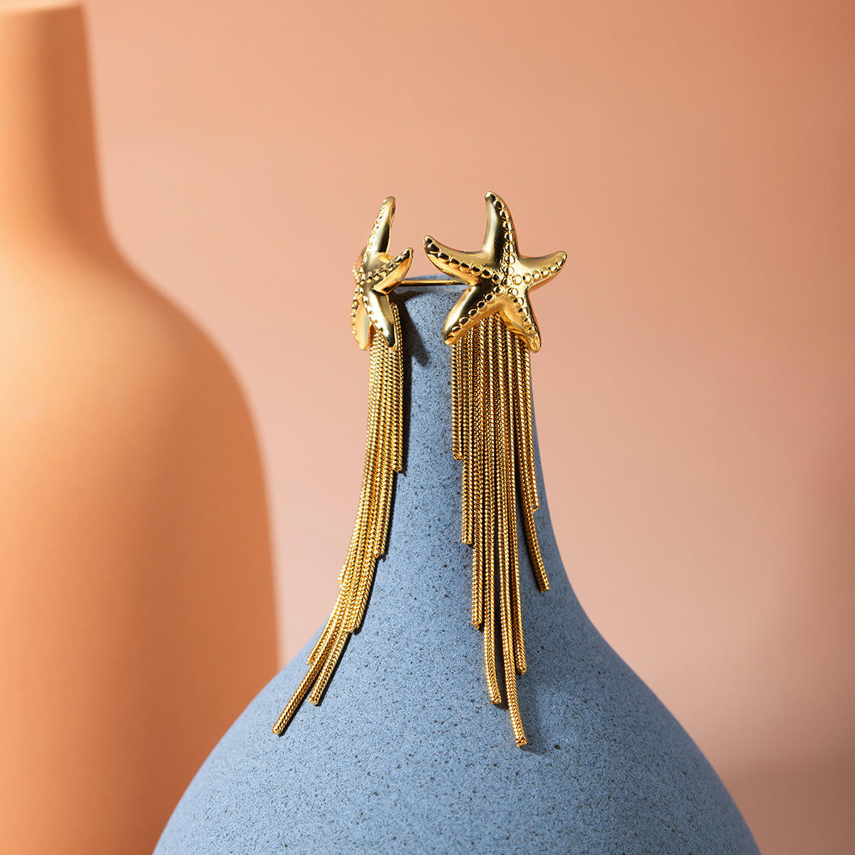 Starfish Chain Earrings