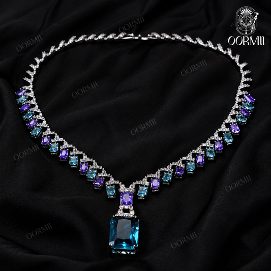 Blue Tron Necklace