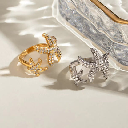 Twin Starfish Rings