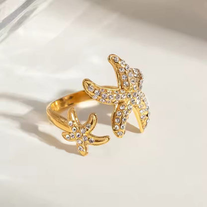 Twin Starfish Rings