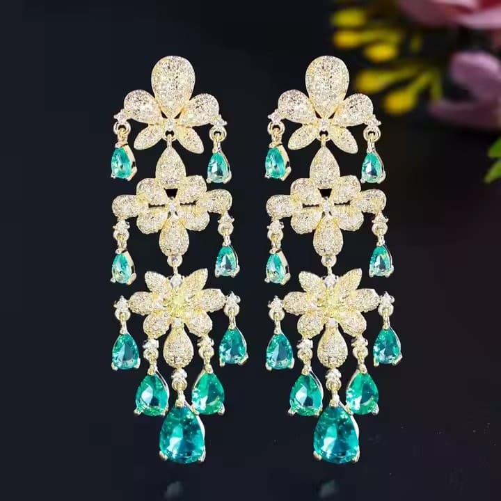 Water Lily Dangle Earrings