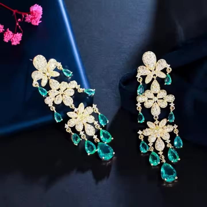 Water Lily Dangle Earrings