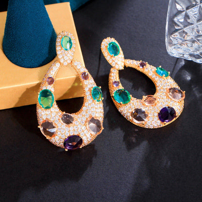 Water Drop Earrings - sky blue