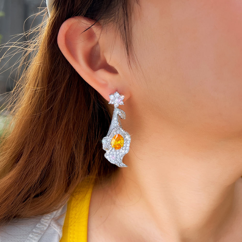Yellow Leaf Earrings