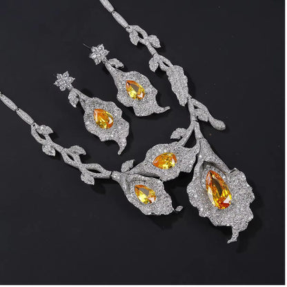 Yellow Leaf Necklace