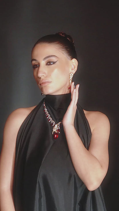Checkmate Leopard Earrings