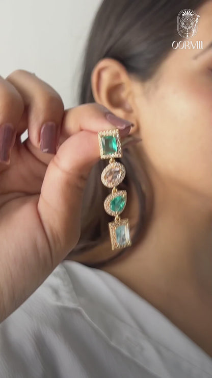 Avyra Gem Drop Earrings